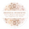 Rose-Gold Lace Floral Mandala Geometric Design