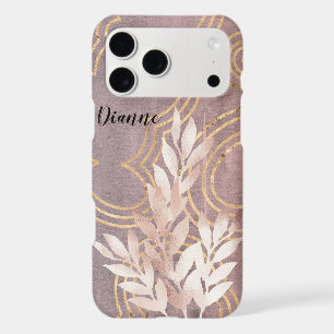 Rose Gold Leaf Spray on Golden Clouds Customize It