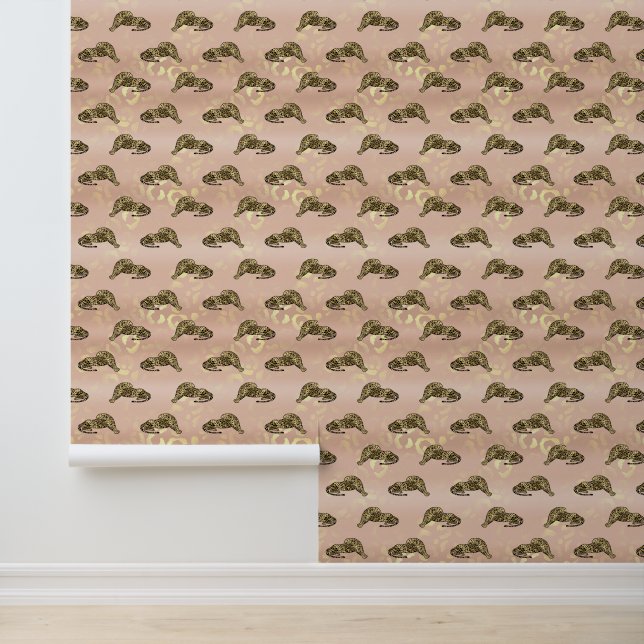 Rose Gold Leopards Animal  Wallpaper (Application)