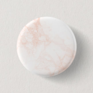 Rose Gold light pink marble texture 1 Inch Round Button
