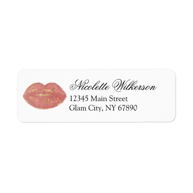 Rose Gold Lips Glam Maquillage Beauté Adresse cosm (Devant)