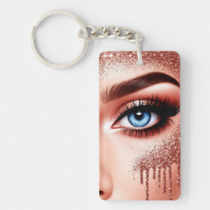 💎 Rose Gold Makeup Glam For Beauty Lovers ✨ Keychain