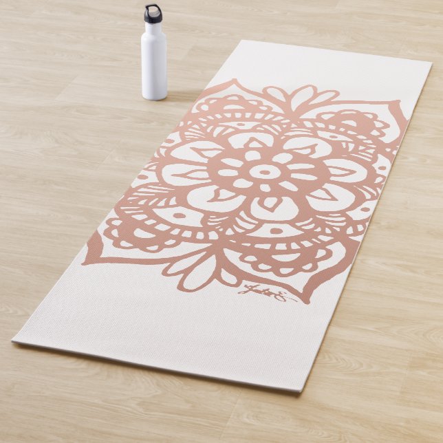 Rose Gold Mandala Yoga Mat (In Situ)