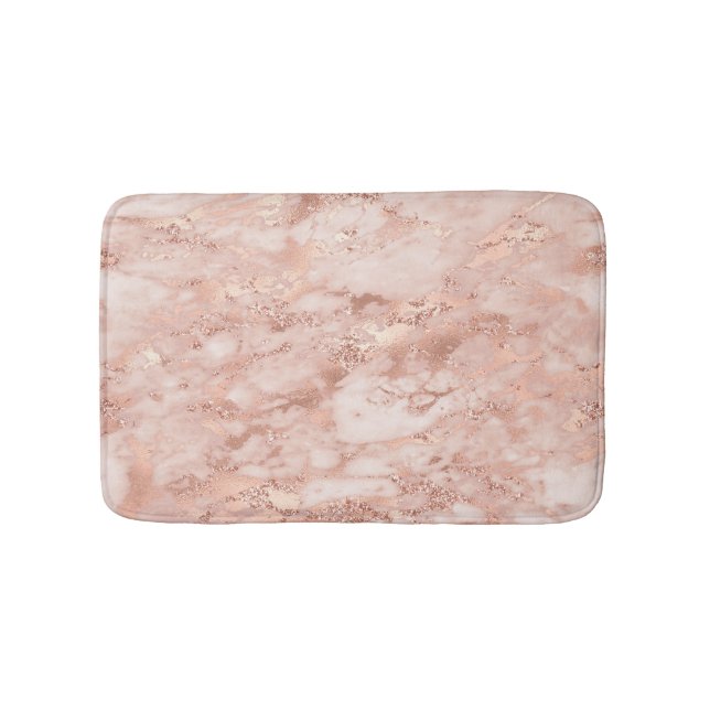 Rose Gold Marble 7 Bath Mat (Front)