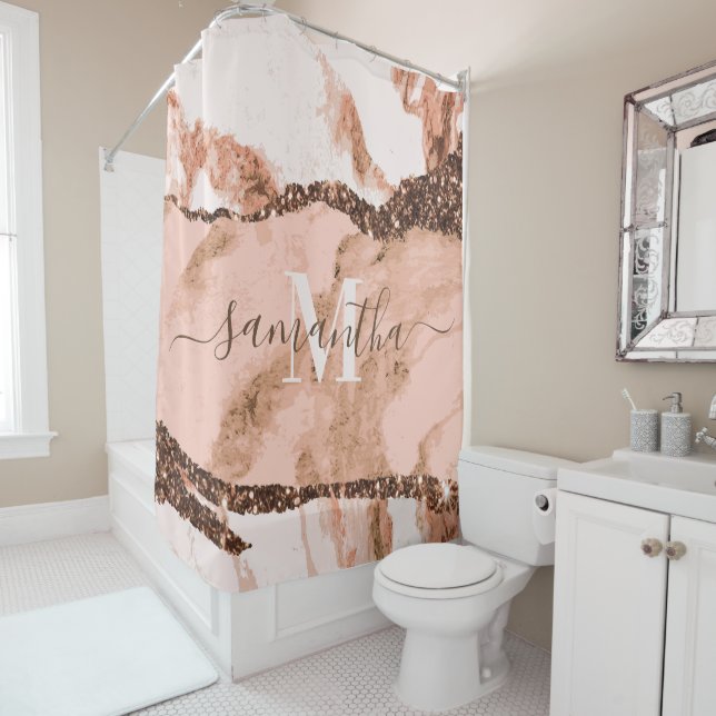 Rose Gold Marble and Glitter (In Situ)