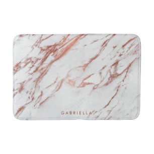 Rose Gold Marble Bath Mat