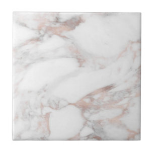 Rose Gold Marble Custom Template Trendy Elegant Tile