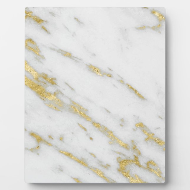 Rose Gold Marble Fashion Plaque (Front)