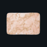 Rose Gold Marble Glitter Bath Mat<br><div class="desc">Rose gold marble glitter bath mat.</div>