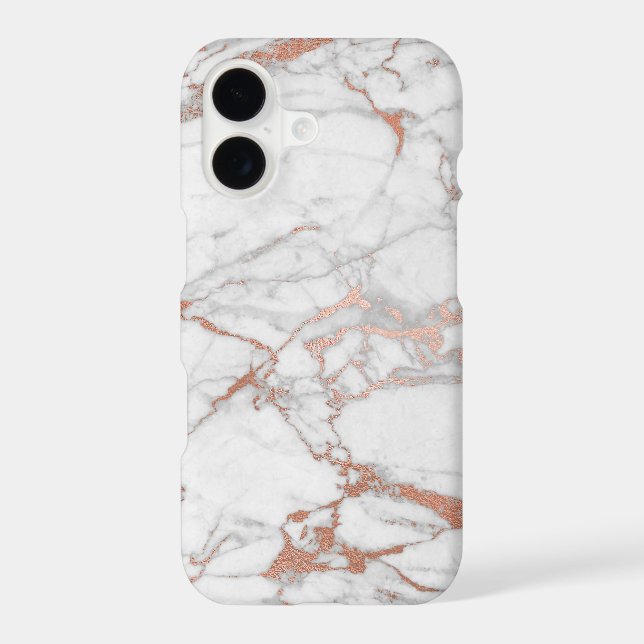 Rose Gold Marble Iphone Case (Back)