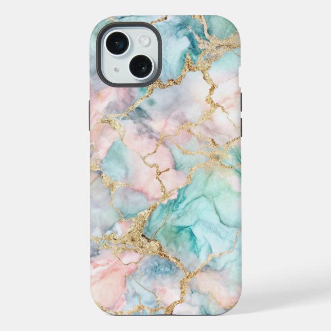 Rose Gold Marble iPhone Case (Back)