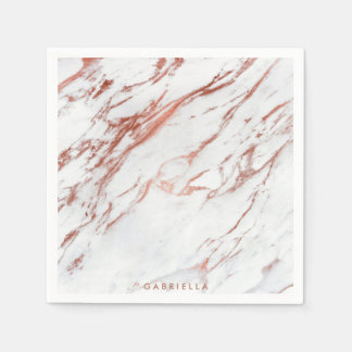Rose Gold Marble Napkin