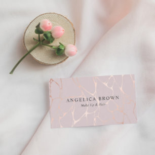 Rose Gold Marble Pattern Business Card