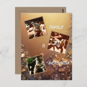 Rose Gold Meerkat Family Is Everything, Postcard