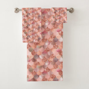 Rose Gold Mermaid Echelles Parties scintillant Pin
