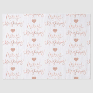 Rose Gold Merry Christmas Tissue Paper