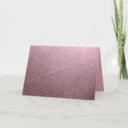 Rose Gold Metallic Card