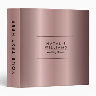 Rose Gold Metallic Foil Binder