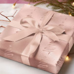 Rose Gold Metallic Tree Modern Holiday Christmas Wrapping Paper<br><div class="desc">This design was created through digital art. It may be personalized by clicking the customize button and changing the colour, adding a name, initials or your favourite words. Contact me at colorflowcreations@gmail.com if you with to have this design on another product. Purchase my original abstract acrylic painting for sale at...</div>