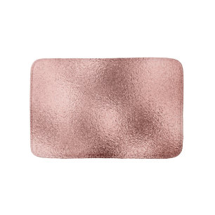 Rose Gold Metallic: Vintage Shine. Bath Mat