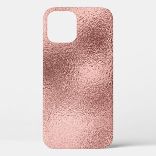 Rose Gold Metallic: Vintage Shine. iPhone 12 Case