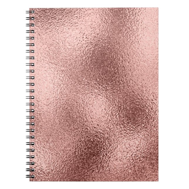 Rose Gold Metallic: Vintage Shine. Notebook (Front)