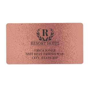 Rose Gold Métallisé Rose Ajouter un logo et un arr