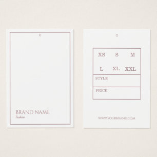 Rose Gold Modern Hang Tags