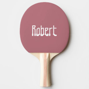 Rose Gold Modern Name   Stylish Trendy Minimalist  Ping Pong Paddle