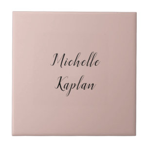 Rose Gold Modern Professional Exclusive Name Tile