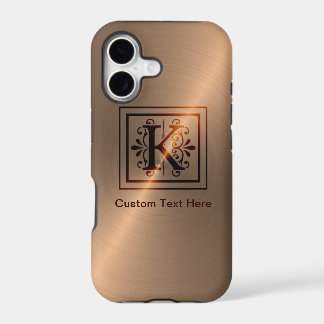Rose Gold Monogram K