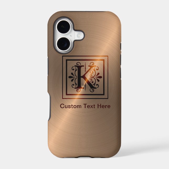 Rose Gold Monogram K (Back)