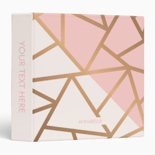 Rose Gold Mosaic Binder