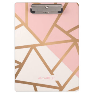 Rose Gold Mosaic Clipboard