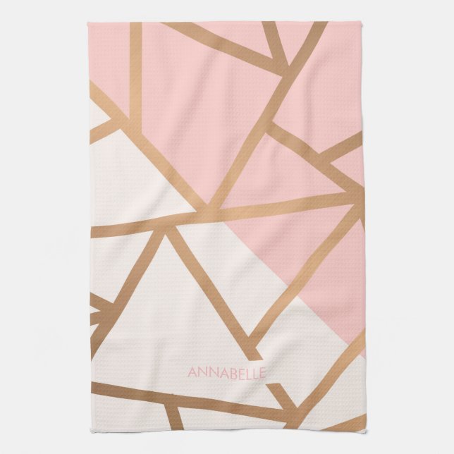 Rose Gold Mosaic Kitchen Towel (Vertical)