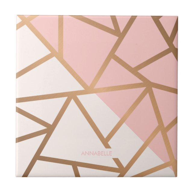 Rose Gold Mosaic Tile (Front)