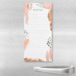 Rose Gold n Blush Abstract Magnetic Notepad<br><div class="desc">Write to me at hello@mistyqe.com for quotes on other matching pieces or customization requests.</div>