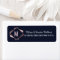 Rose Gold Navy Blue Mauve Geometric Address