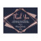 Rose Gold Navy Blue Mauve Geometric Thank You