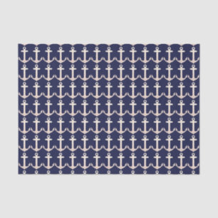 Rose Gold Navy Nautical Tissue Paper