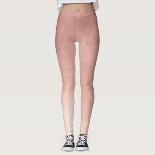 Rose Gold Ombre Pattern Leggings 