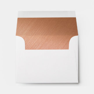 Rose Gold on Textured Back Thank you/RSVP Envelope