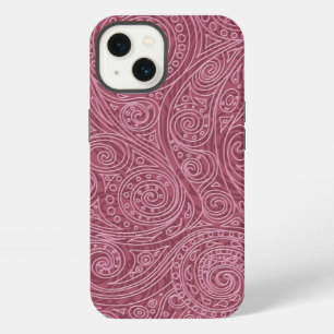 Rose Gold Openwork Spiral Pattern iPhone 13 Case