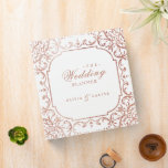 Rose gold ornate romantic vintage wedding planner binder<br><div class="desc">Elegant vintage ornate frame design in faux rose gold colour,  romantic and sophisticated,  great wedding planner binder for vintage wedding,   romantic formal wedding,  and luxury winter wedding. 
See all the matching pieces in the collection.</div>