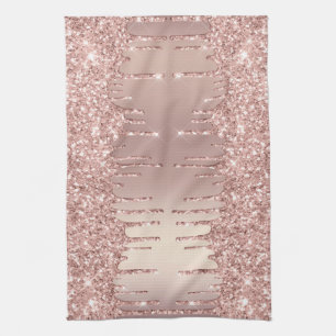 Rose Gold Parties scintillant Drives Serviettes de