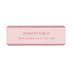 Rose Gold Parties scintillant Elegant Modèle Adres