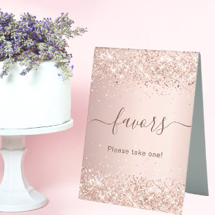 Rose gold party favour 