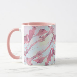 Rose Gold Pastel Marble Pattern Mug