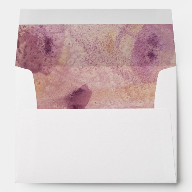 Rose-Gold Peacock Envelope (Back (Bottom))