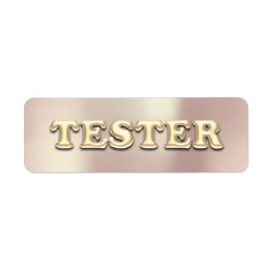 Rose Gold Pearly 3D Tester échantillons Contanteur
